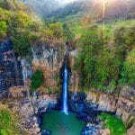 Mountain lodges with panoramic sunrise views